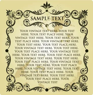 欧式怀旧花边矢量素材