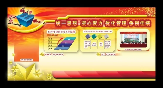两会展板psd模版下载