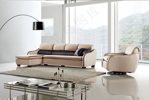 真皮沙发背景图