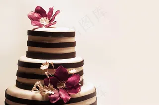 鲜花婚礼蛋糕图片