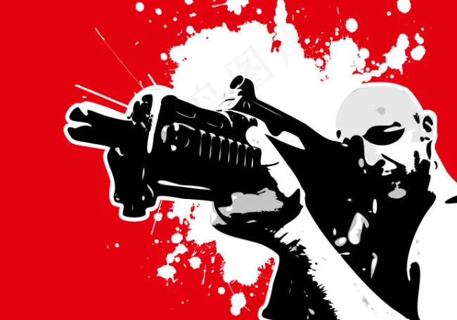 矢量战争ai矢量模版下载