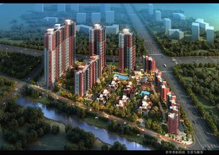 大楼外景效果图图片