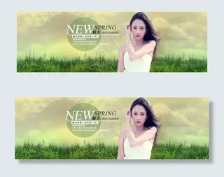 淘宝首页新品海报新春海报全屏海报模...