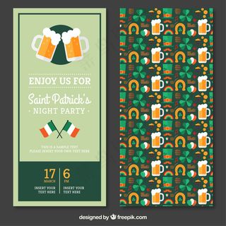 圣巴特里克节聚会的邀请