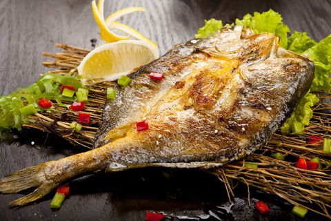 高清烤鱼摄影素材图片