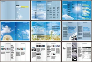 蓝色天空风格企业画册