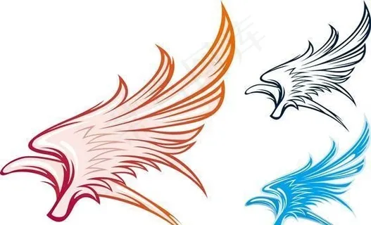 翅膀矢量素材 eps格式_01