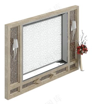 背景墙模型模板模板下载