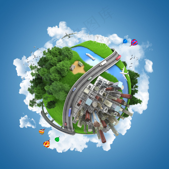 城市建筑与地球