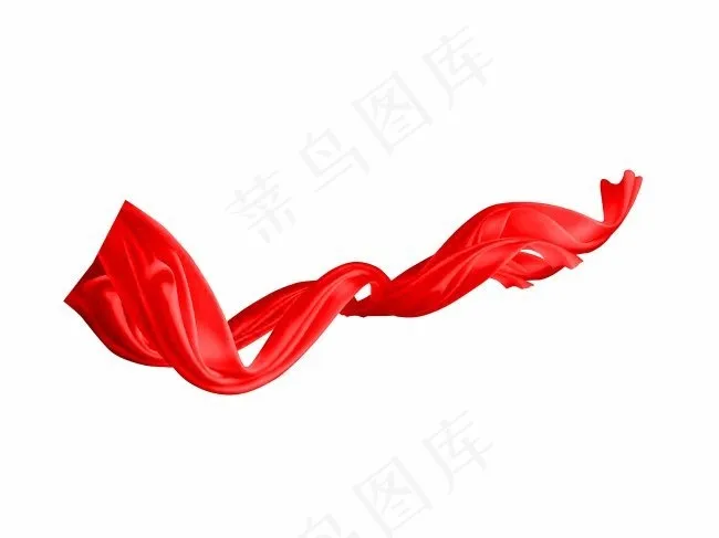 红色丝带psd模版下载