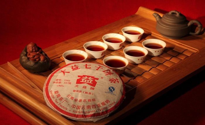7592七子饼茶图片