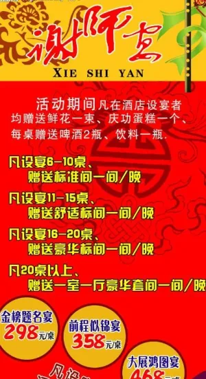 谢师宴易拉宝图片