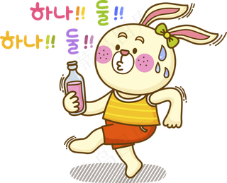 卡通兔子动物ppt图片免抠素材