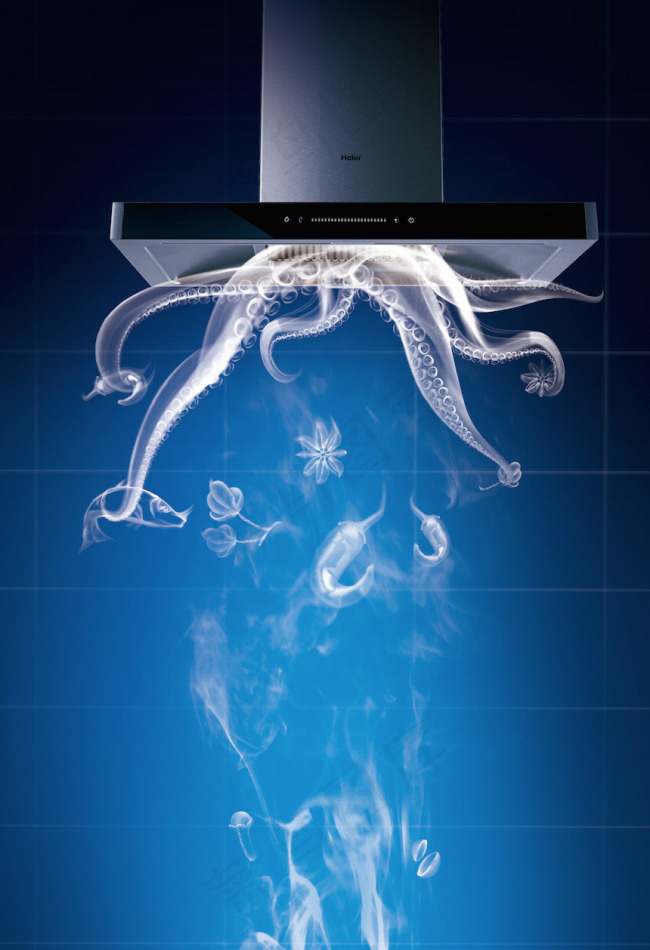 油烟机创意海报