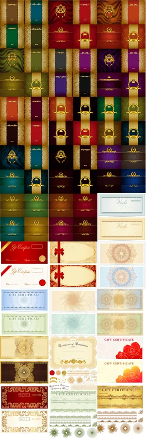 100个金色欧式花纹边框名片皇冠请...