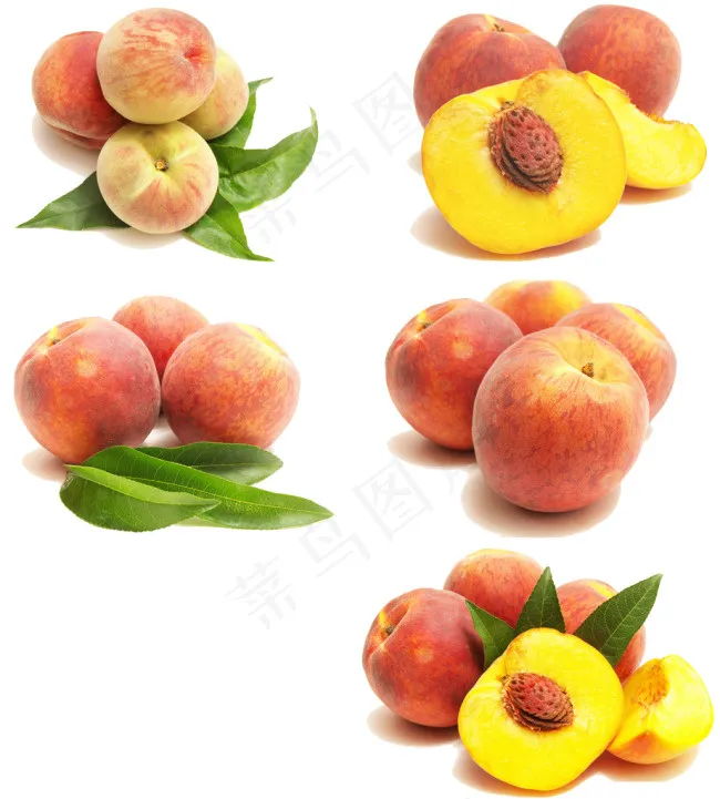 多个桃子素材