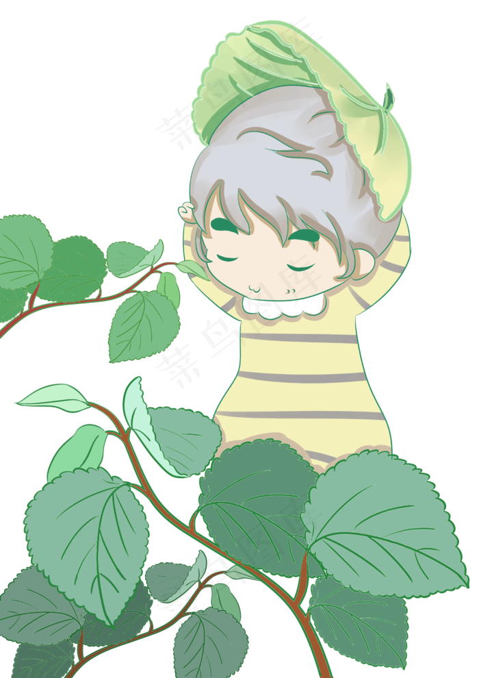 二十四节气卡通人物png免抠素