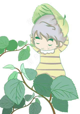 二十四节气卡通人物png免抠素