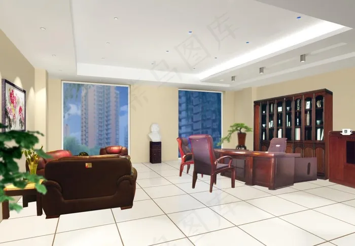 办公室图片psd模版下载