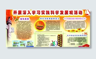 科学发展展板图片