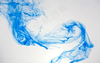 蓝色水墨背景图片