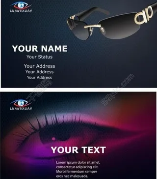 眼镜名片图片