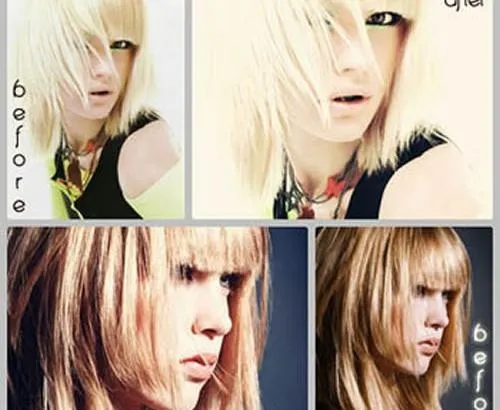 强光特效ps动作