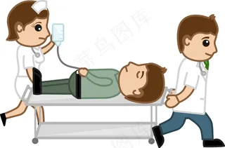 医生和护士进行患者手术