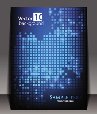 矢量璀璨星光画册封面设计素材