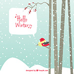 冬天的自然背景