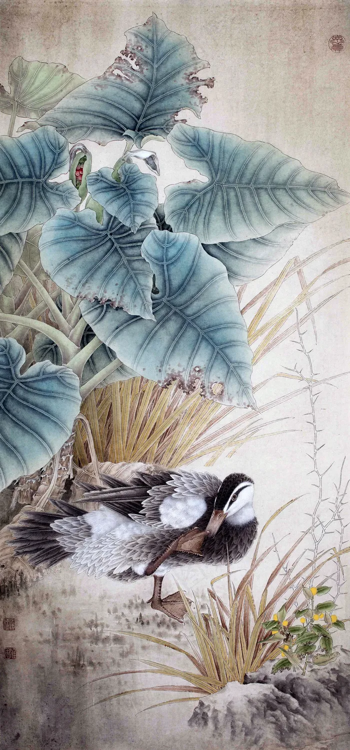 郑雅国花鸟画图片