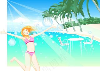 夏天风景素材图片