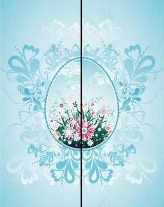 中式移门图案矢量素材