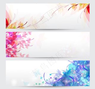 彩绘花纹彩色花纹插画花卉边框