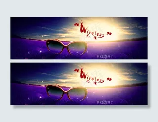 淘宝海报感恩有您相伴眼镜海报