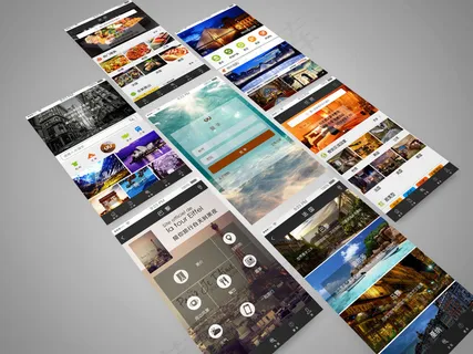 旅游app界面展示