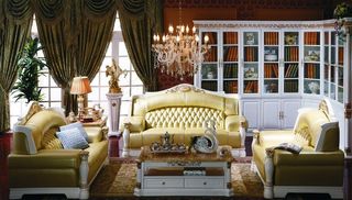 欧式客厅全景图片