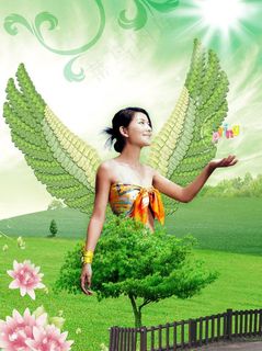 春天花仙子图片