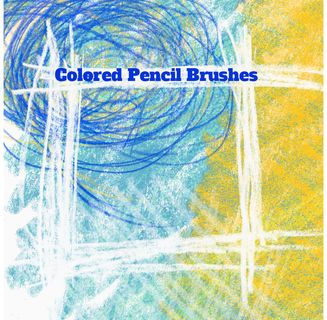 15款蜡笔涂抹效果PS笔刷