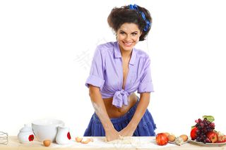 厨师装扮的大人小孩烹饪美食健康家庭情侣亲子素材