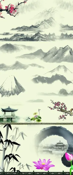 水墨素材图片