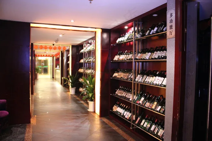 酒店走廊 酒柜摄影图片