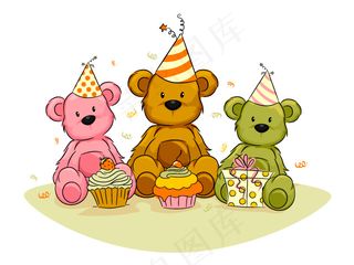 卡通小熊矢量素材下载