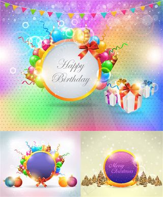 欢乐节日背景矢量素材