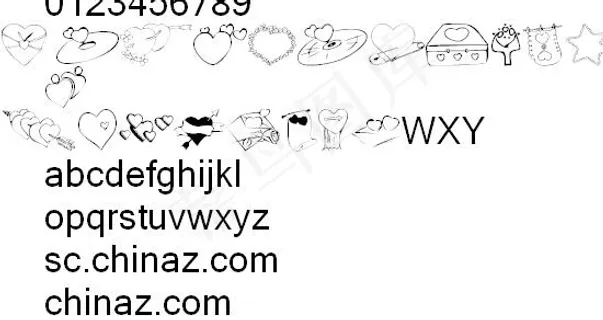 情人节字体 中文字体下载