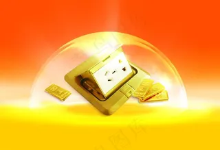 黄金品质 插座图片