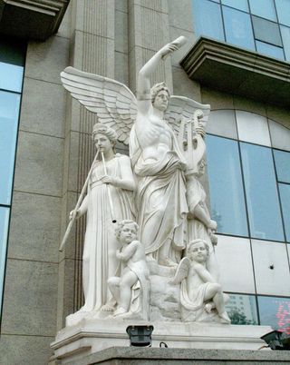 建筑门外 欧式建筑(非高清)图片