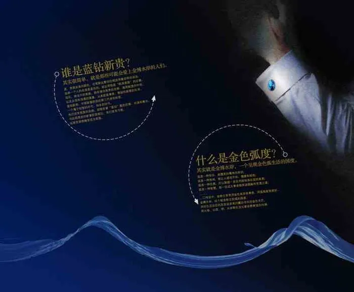 蓝钻新贵画册矢量图cdr矢量模版下载