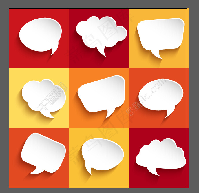 AI矢量对话气泡