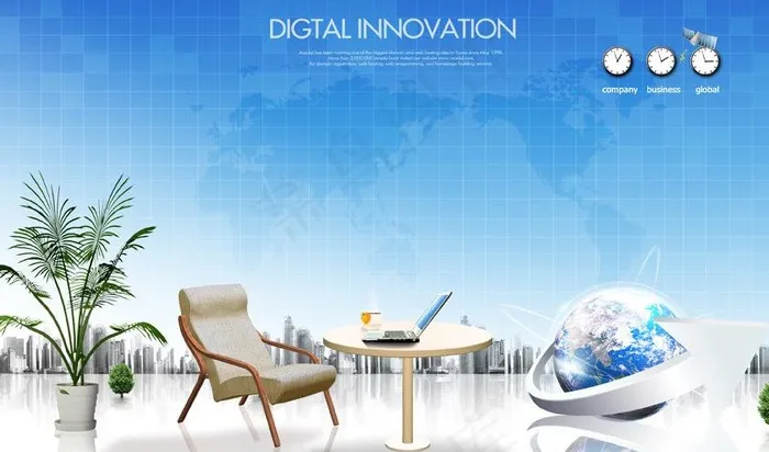 商务场景图片(3500X2300(DPI:300))psd模版下载